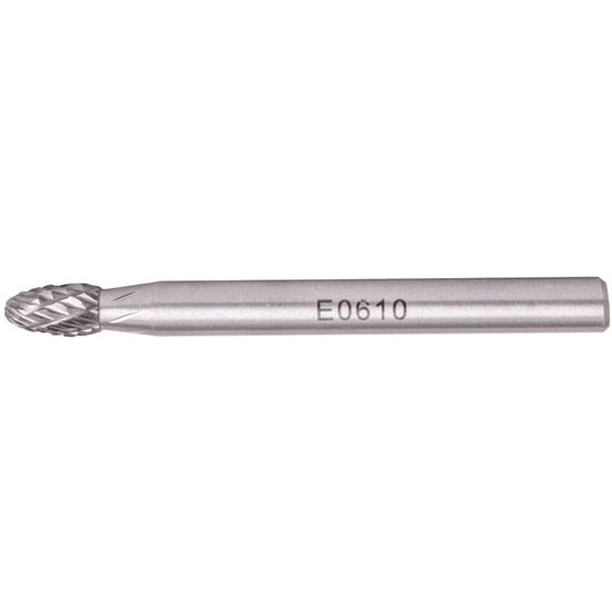 TORK CRAFT Rotary Burr Tungsten 6x10x6mm Rounded