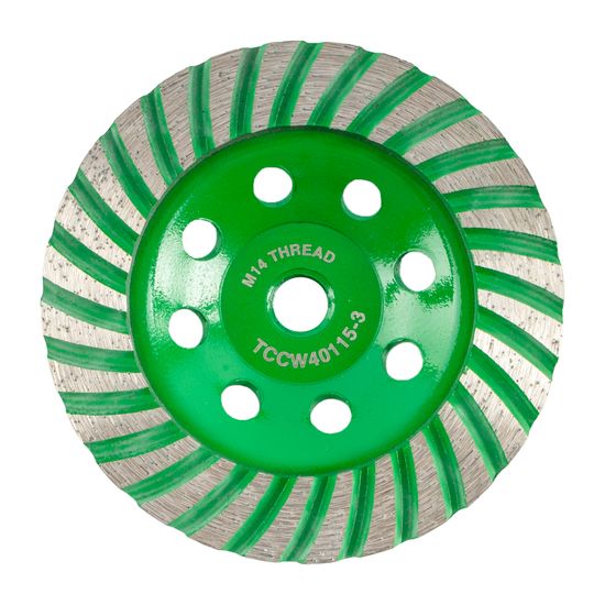 TORK CRAFT Dia. Cup Wheel 115mm X M14 Turbo Cold Pressed
