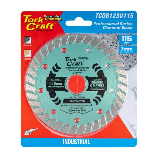 TORK CRAFT Diamond Blade 115mm Turbo Hot Pressed
