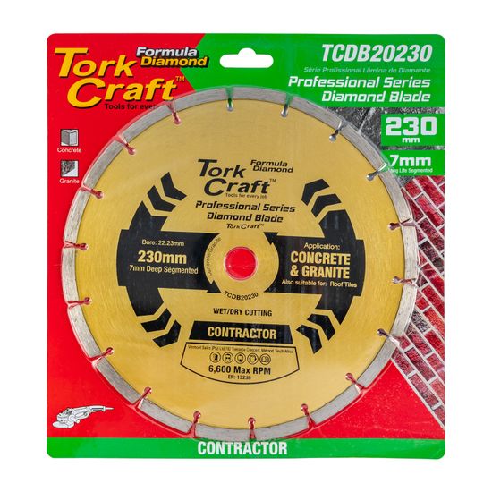 TORK CRAFT Diamond Blade 230mm Segmented Profesional