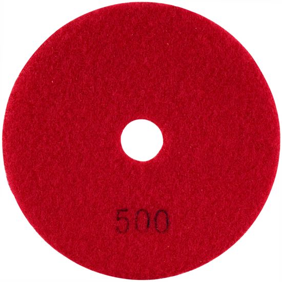 TORK CRAFT 100mm Diamond Wet Polishing Pad 500 Grit Red