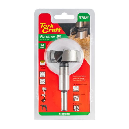 TORK CRAFT Forstner Bit 54mm Carded