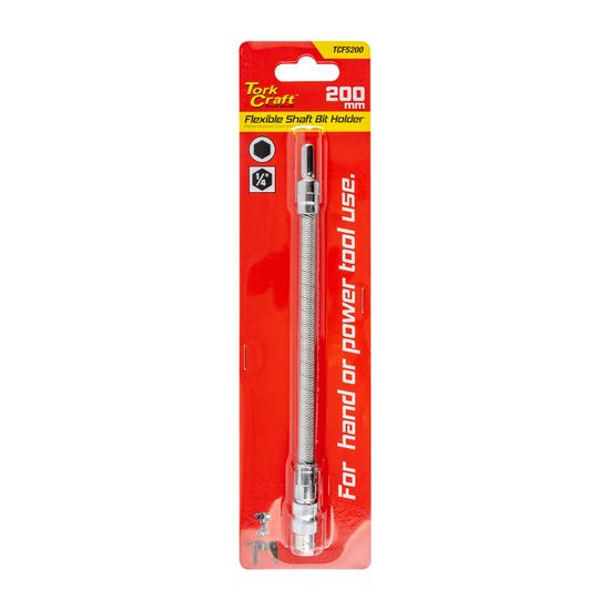 TORK CRAFT Flexible Shaft Hex 1/4 F/m 200mm Length For Screwdriver Bits