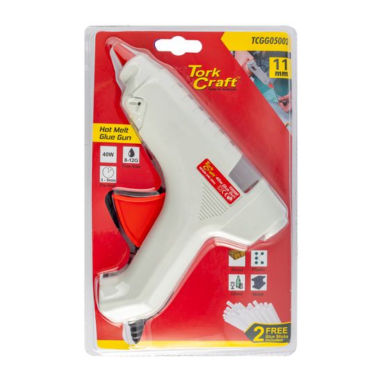 TORK CRAFT Glue Gun 40w 220v 11mm 8-12g F/rate 5 Min. Pre-heat