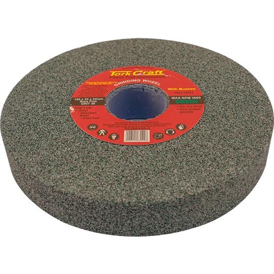 TORK CRAFT Grinding Wheel 150x25x32mm Bore Coarse 36gr W/bushes For B/g Green