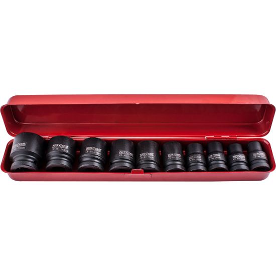 TORK CRAFT 10pc 1/2' Drive Impact Socket Set (10.11.13.14.17.19.21.22.24.27)