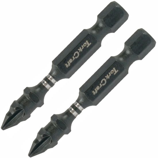 TORK CRAFT Impact Phil.1 X 50mm Power Bit 2/card Ph1