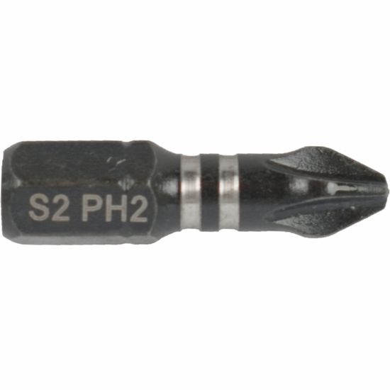 TORK CRAFT Impact Phil.2 X 25mm Insert Bit Bulk Ph2
