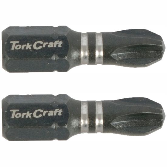TORK CRAFT Impact Phil.3 X 25mm Ins.bit 2/card Ph3