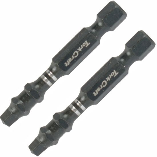 TORK CRAFT Impact Square Sq No.3 X 50mm Pwr Bit 2/card Sq3