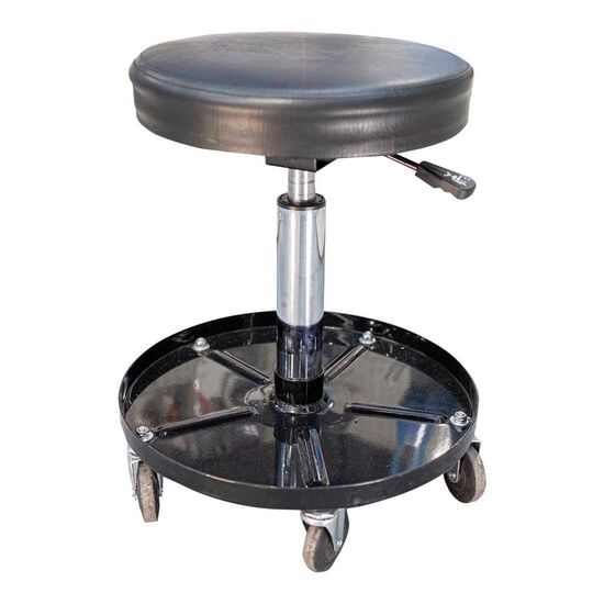TORK CRAFT Mechanic Chair Adj. Round Seat & Tool Tray