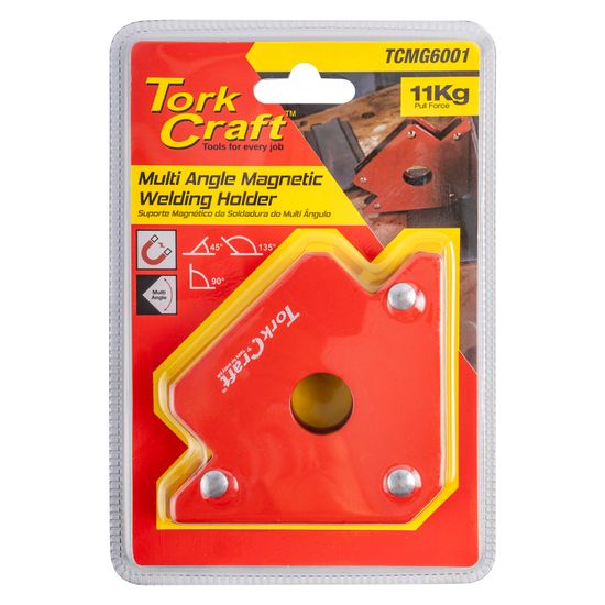 TORK CRAFT Magnetic Welding Holder 11.4kg P/force 45-90-135 Deg Multi Angle