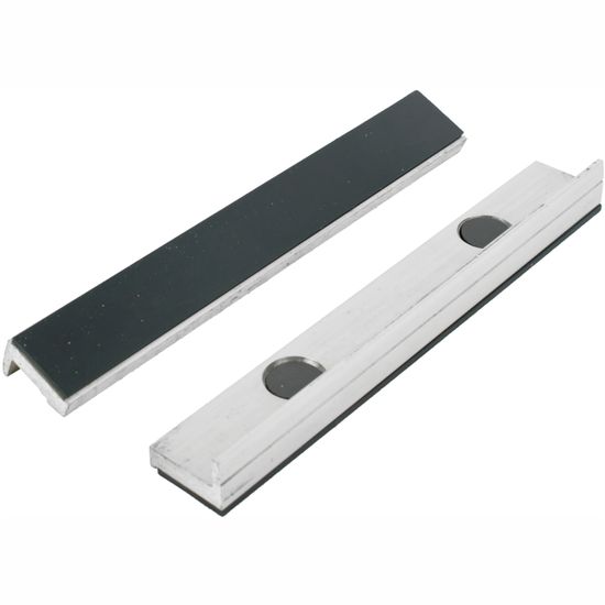 TORK CRAFT Vice Jaws Magnetic Alum. 200mm X 32mm 2pc Rubber Face