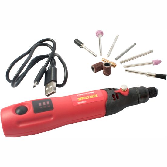 TORK CRAFT Mini Tool Set Cordless 3.7v Li-ion Usb Recharable C/w Accesories