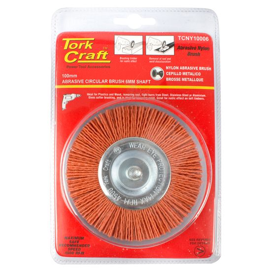 TORK CRAFT Nylon Wheel Brush 100 X 6mm Tcw
