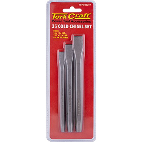 TORK CRAFT  TORK CRAFT Cold Chisel 3pc