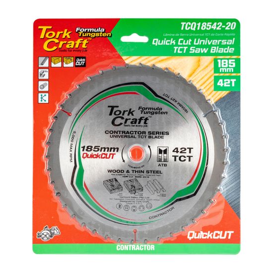 TORK CRAFT Universal Quick Cut Tct Blade 185x42t 20-16