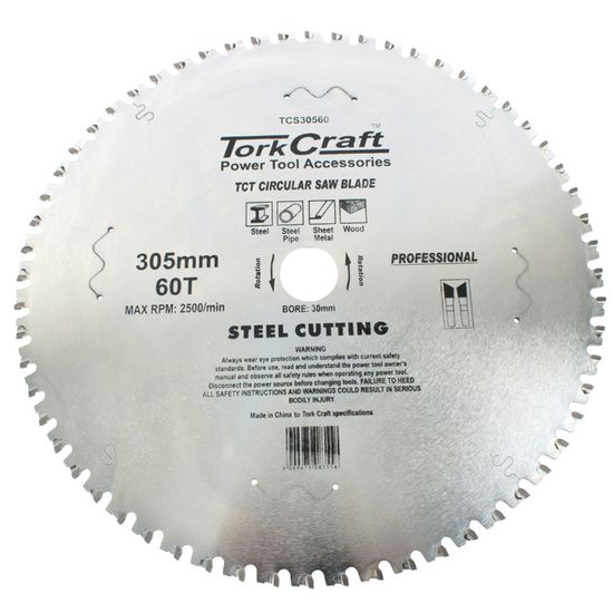 TORK CRAFT Tct Blade Steel Cutting 305x60t 30mm