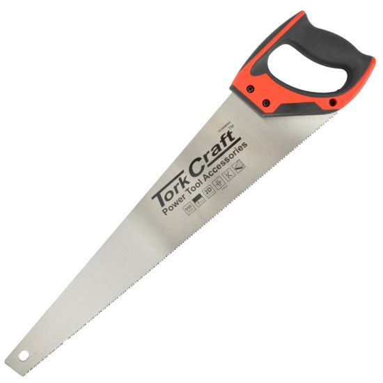 TORK CRAFT Hand Saw 550mm 7tpi 0.9mm Temp. Blade Abs Handle