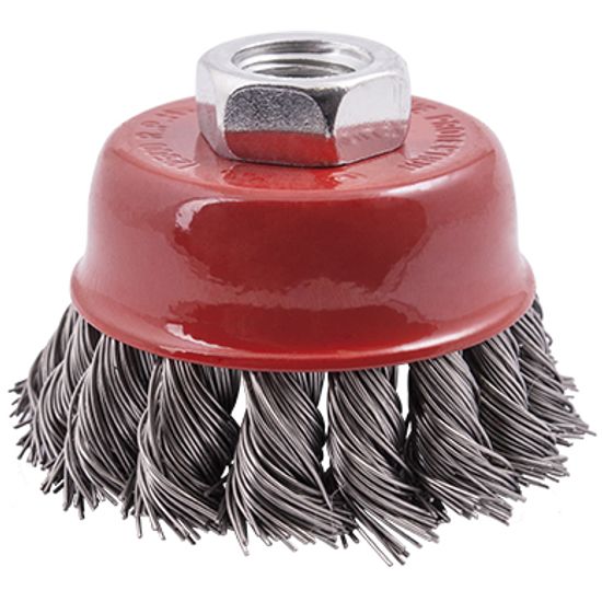 TORK CRAFT Wire Cup Brush 65 X M14 Knotted Stainless Steel Tcw