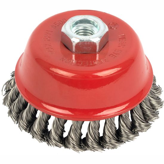 TORK CRAFT Wire Cup Brush 100 X M14 Knotted Stainless Steel Bulk