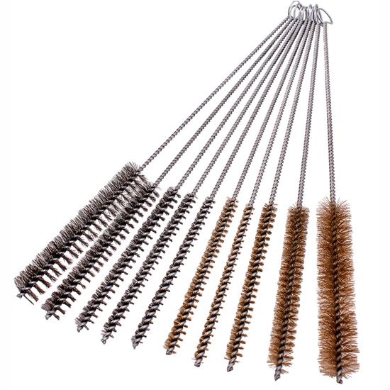 TORK CRAFT Tube Pipe Brush Set Brass 10pc
