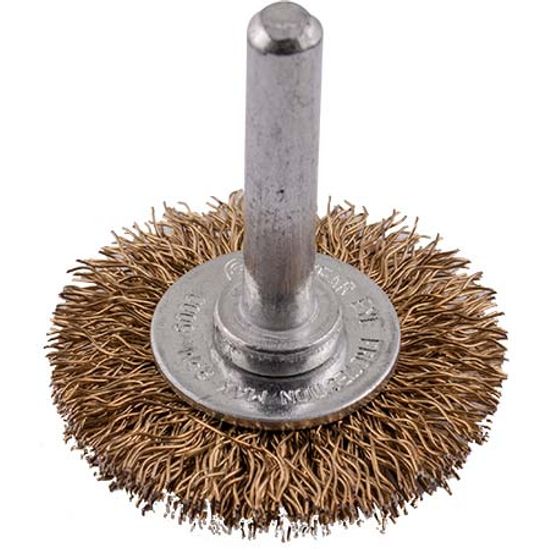 TORK CRAFT Wire Wheel Brush 38mm X 6mm Shaft Blister