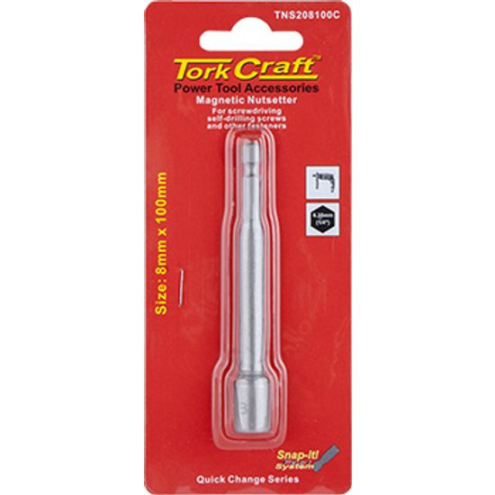 TORK CRAFT Nutsetter Magnetic 8mmx100mm 1/card