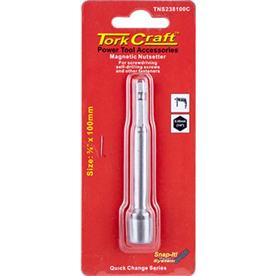 TORK CRAFT Nutsetter Magnetic 3/8'x 100mm 1/card