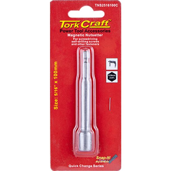 TORK CRAFT Nutsetter Magnetic 5/16'x 100mm 1/card