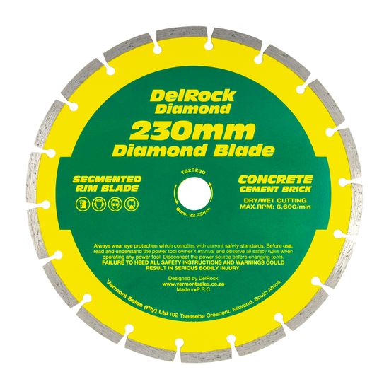 DELROCK Diamond Blade 230mm Segmented