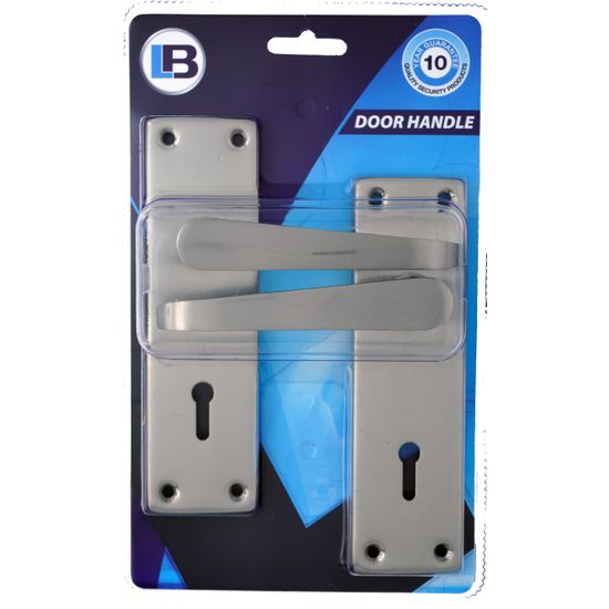 L&b Handle Decorative Victorian Key Satin Nickel Plated Straight 6 Inch