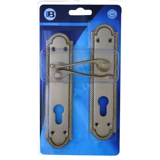 L&b Handle Decorative Georgian Cylinder Solid Brass Scroll 8 Inch