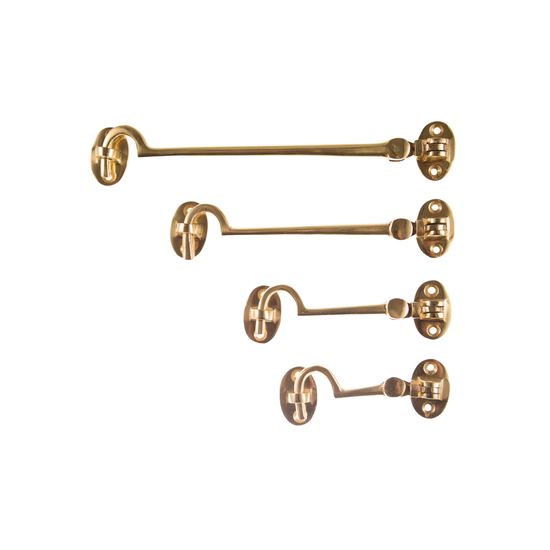 L&b Ironmongery Cabin Hook Solid Brass 150mm