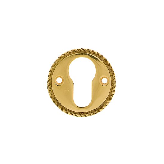 L&b Ironmongery Escutcheon Georgian Cylinder Solid Brass