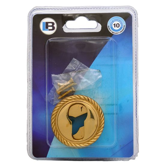 L&b Ironmongery Escutcheon Georgian Cylinder Solid Brass