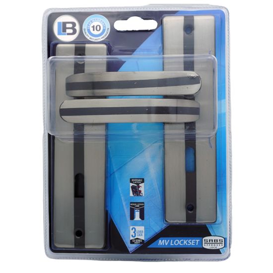 L&b Lockset Decorative Mv 3 Lever Mild Steel 4