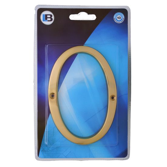 L&b Ironmongery Number 0 Solid Brass Blister 150mm