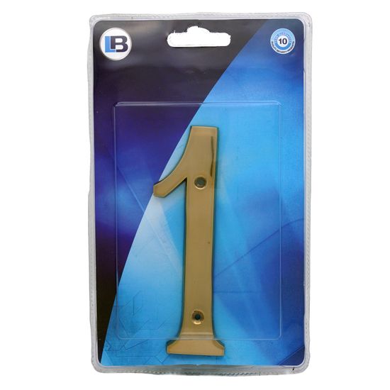 L&b Ironmongery Number 1 Solid Brass Blister 150mm