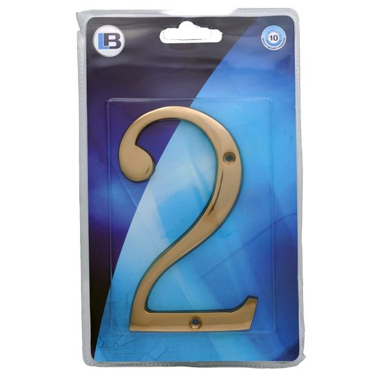 L&b Ironmongery Number 2 Solid Brass Blister 150mm