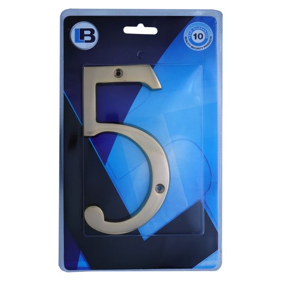 L&b Ironmongery Number 5 Solid Brass Blister 150mm