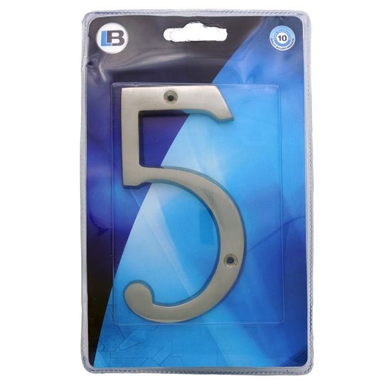 L&b Ironmongery Number 5 Solid Brass Satin Nickel Blister 150mm