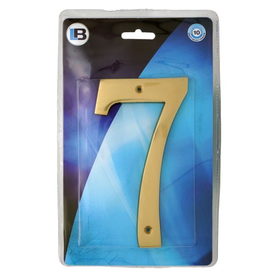 L&b Ironmongery Number 7 Solid Brass Blister 150mm