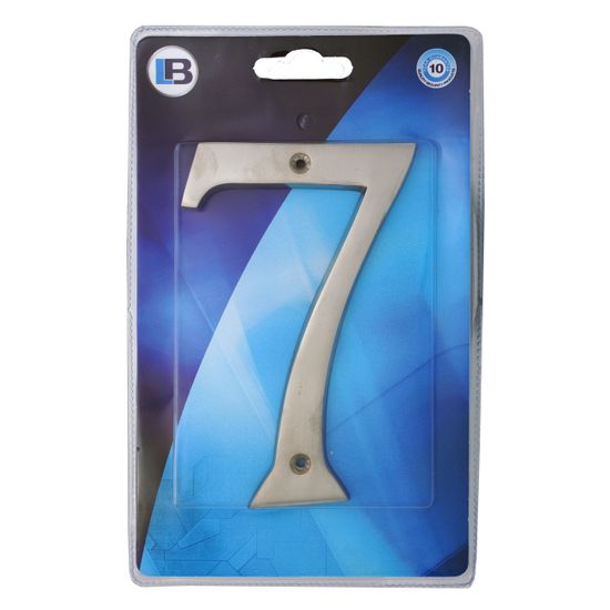 L&b Ironmongery Number 7 Solid Brass Satin Nickel Blister 150mm