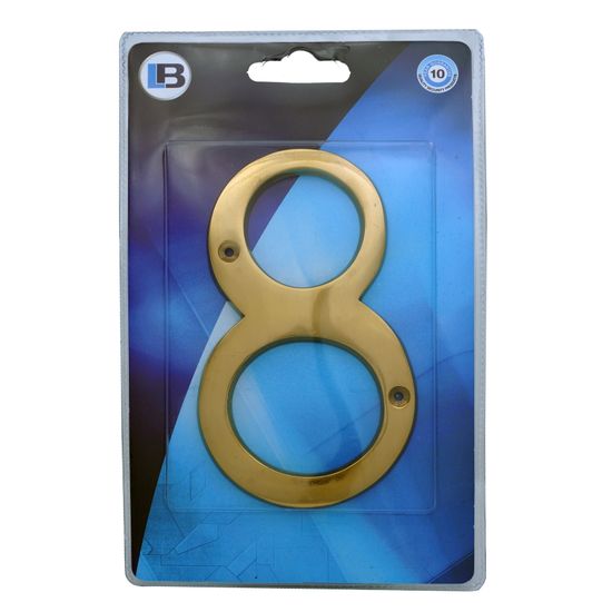 L&b Ironmongery Number 8 Solid Brass Blister 150mm