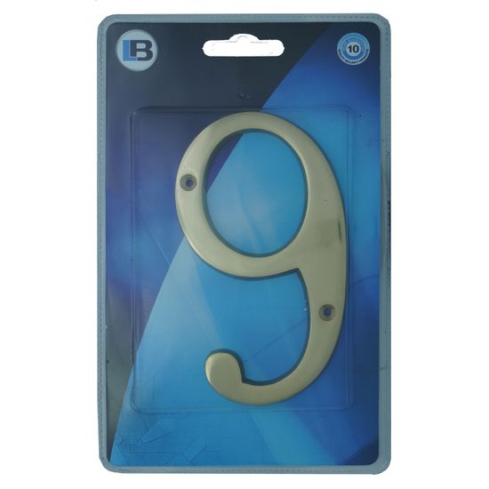 L&b Ironmongery Number 9 Solid Brass Blister 150mm