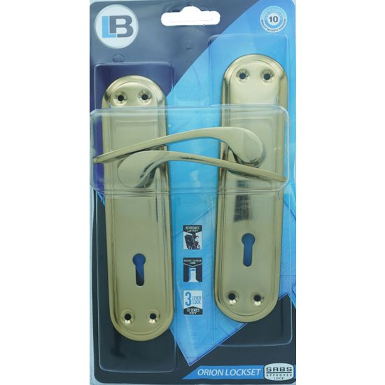 L&b Lockset Decorative Orion 3 Lever Bp Round
