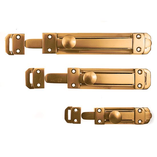 L&b Ironmongery Security Bolt Solid Brass Blister 150mm
