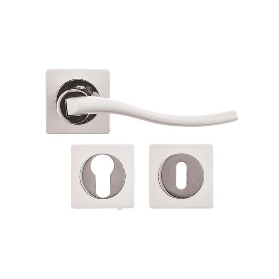 L&b Handle Decorative Style Cylinder White/chrome Blister Picasso