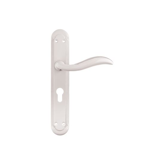 L&b Handle Decorative Style Cylinder White/chrome Blister Botticelli